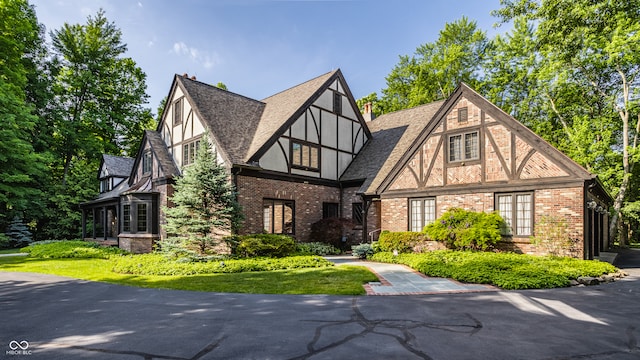 view of tudor-style house