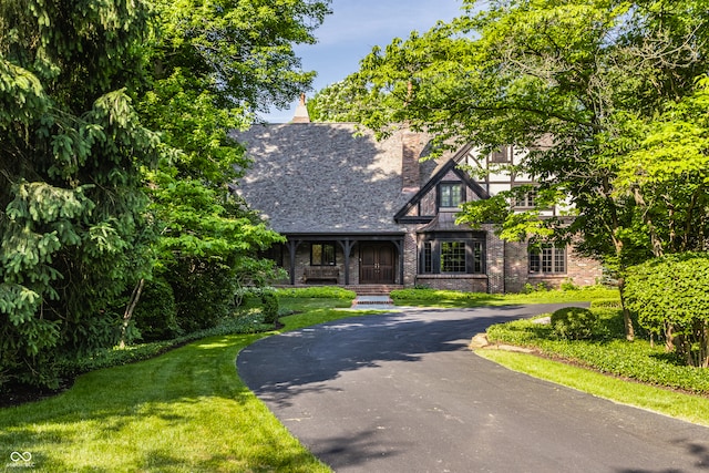 view of tudor home