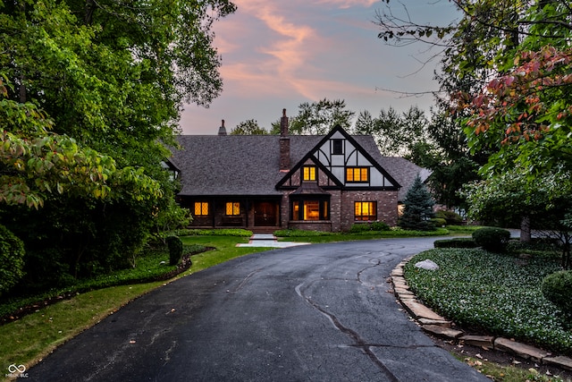 view of english style home