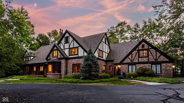 view of english style home