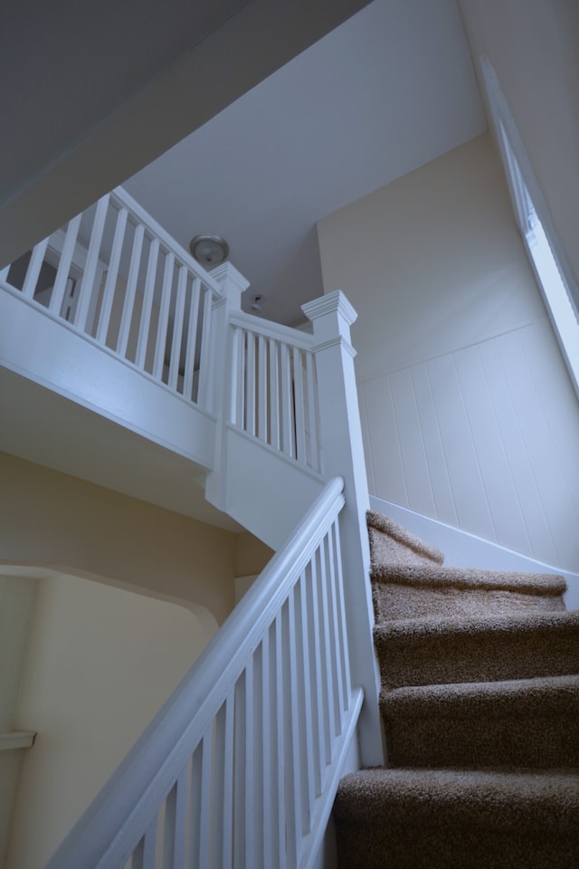 view of staircase