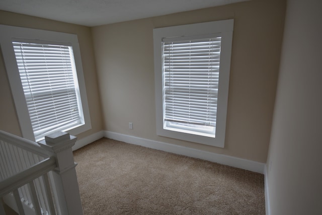 view of carpeted empty room