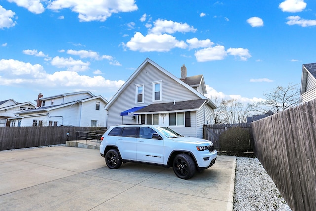 view of front of home