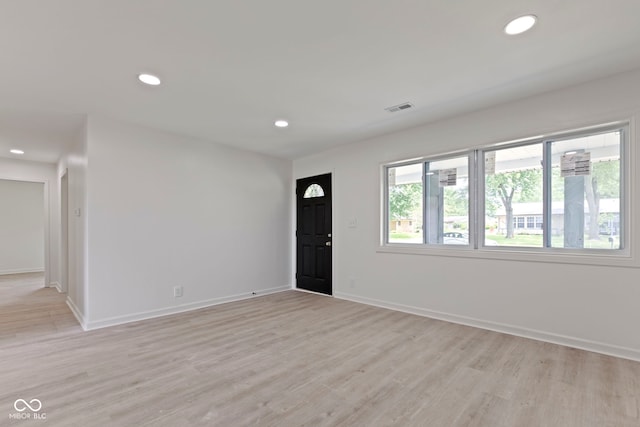 interior space featuring light hardwood / wood-style floors