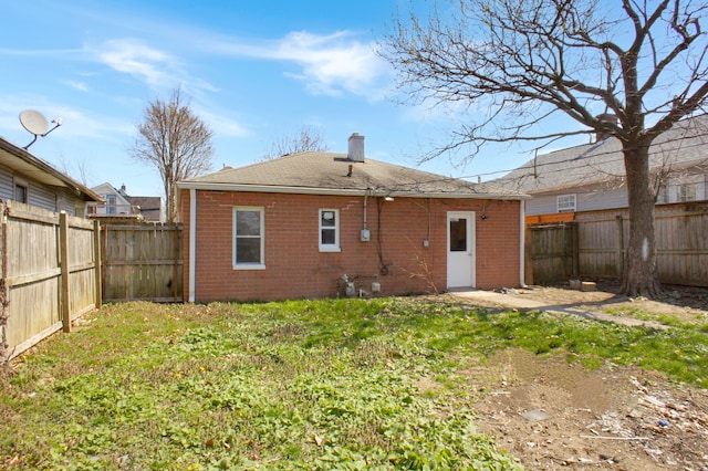 view of rear view of property