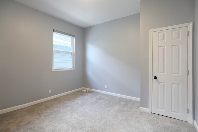 view of carpeted empty room