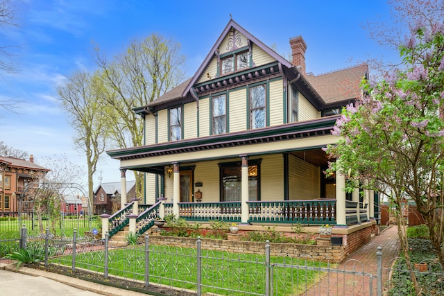 victorian-style house with covered porch