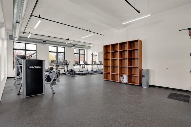 view of exercise room