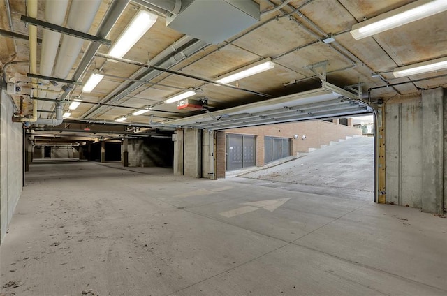 miscellaneous room with concrete flooring