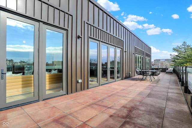 view of patio / terrace featuring a balcony