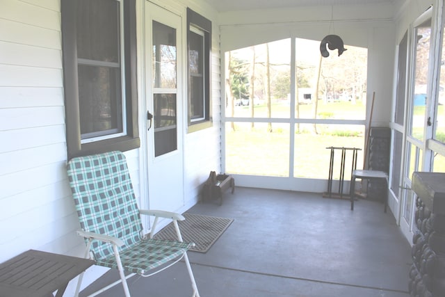 view of sunroom