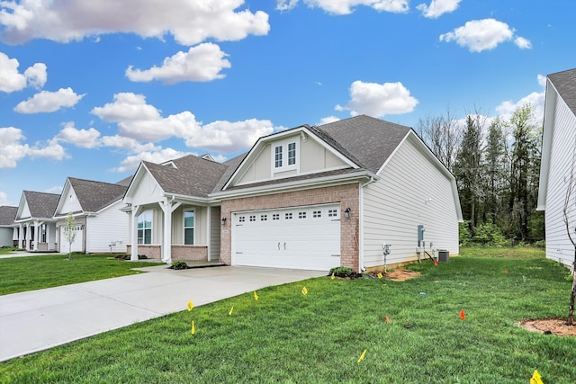 view of front of home with a front yard