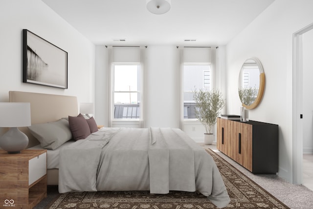 bedroom featuring carpet floors