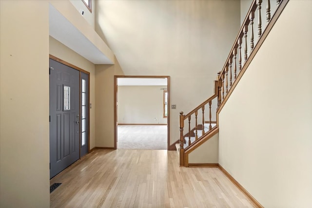 view of carpeted entryway