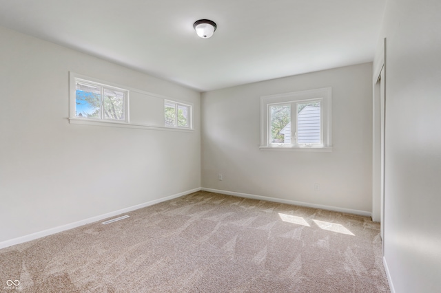 view of carpeted empty room