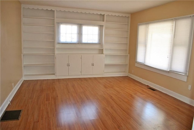 empty room featuring light hardwood / wood-style flooring