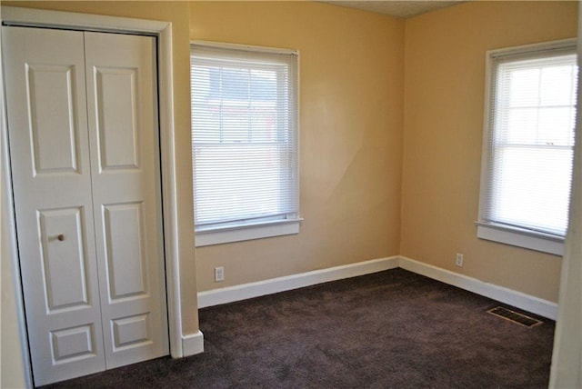 view of carpeted empty room