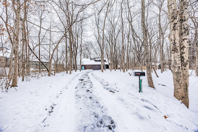 view of snowy yard