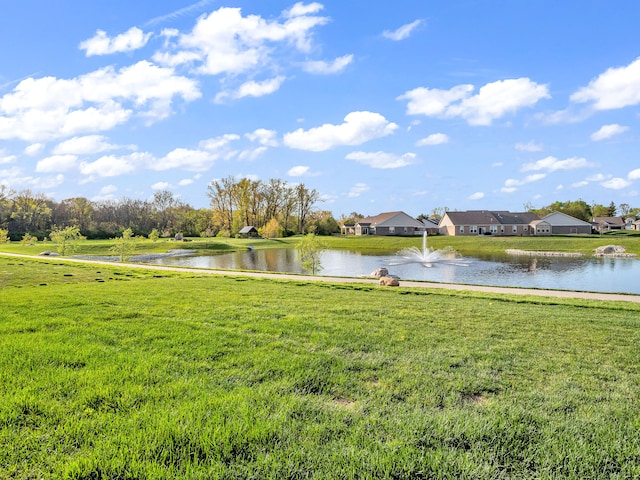 view of property view of water