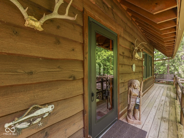6486 Coyote Dr, Nineveh, IN 46164 - view of wooden terrace