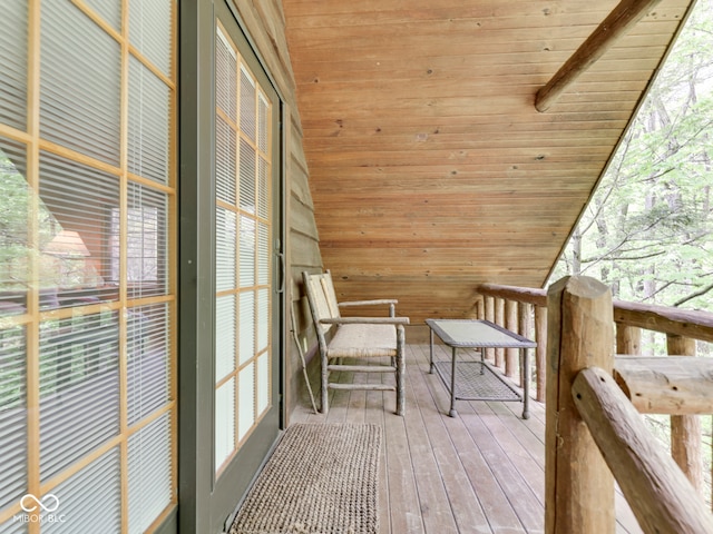 6486 Coyote Dr, Nineveh, IN 46164 - view of wooden terrace