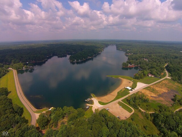 6486 Coyote Dr, Nineveh, IN 46164 - view of property location with a nearby body of water and a forest