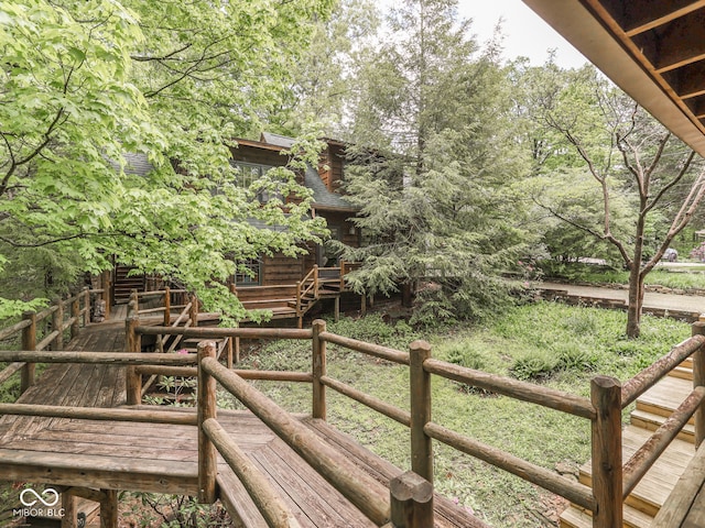 6486 Coyote Dr, Nineveh, IN 46164 - view of wooden terrace