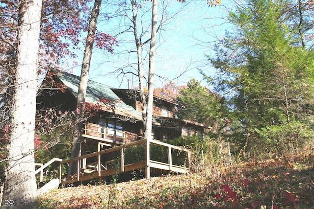 6486 Coyote Dr, Nineveh, IN 46164 - view of rear view of house