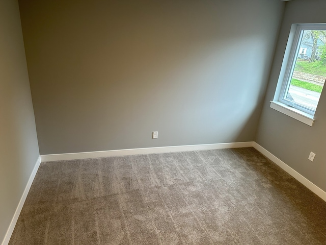 spare room featuring carpet