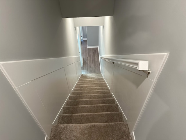 stairway with carpet