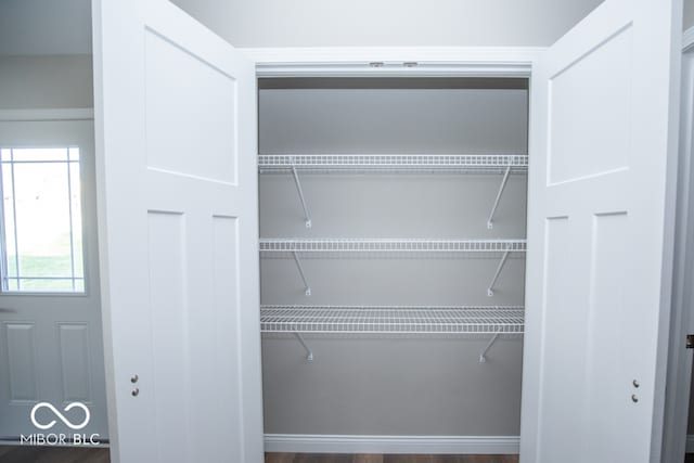 view of closet