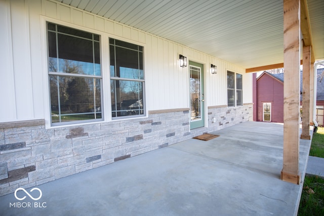 view of patio / terrace featuring a porch