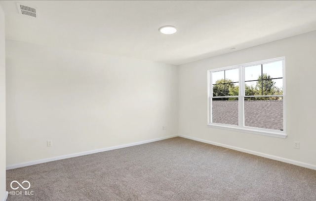 view of carpeted empty room