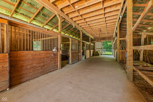 view of horse barn