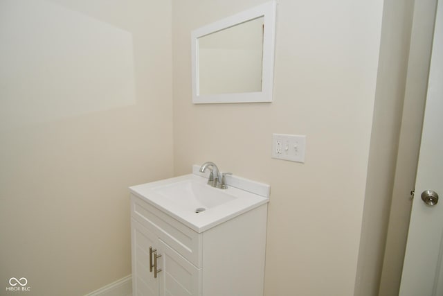 547 Udell St, Indianapolis, IN 46208 - bathroom featuring vanity and baseboards