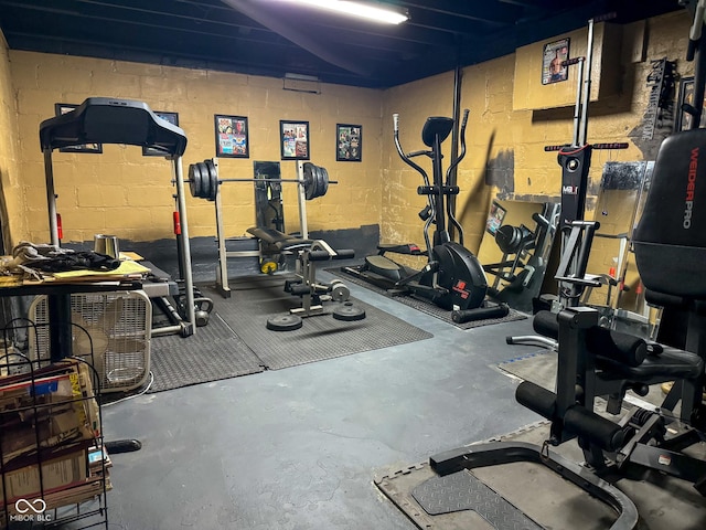 view of workout room