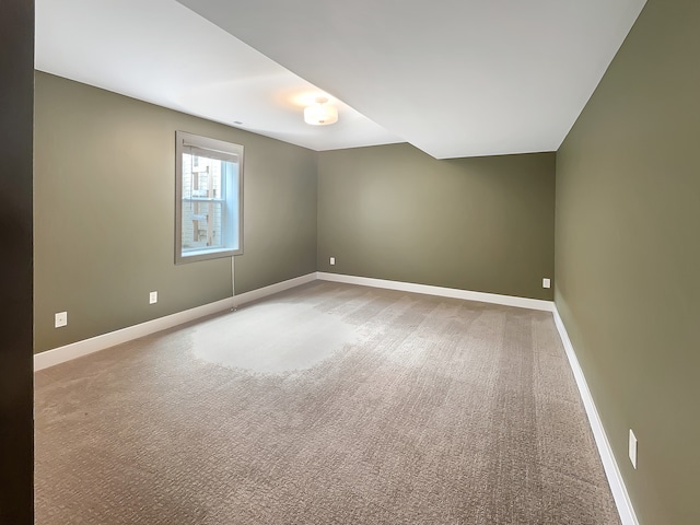 view of carpeted empty room