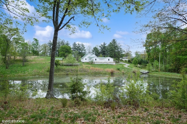 view of property view of water