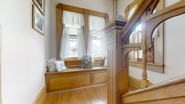 interior space featuring hardwood / wood-style floors