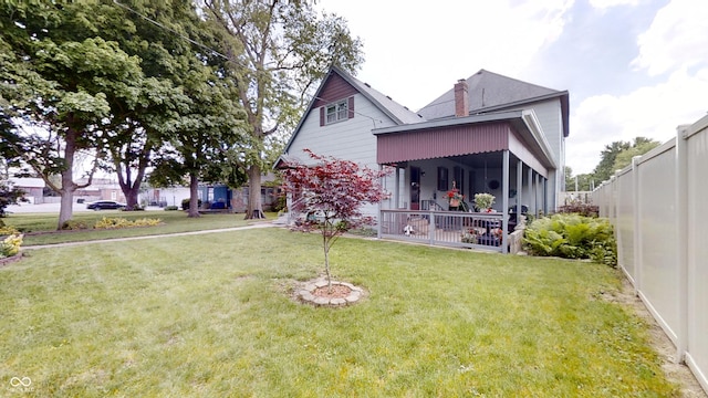 exterior space featuring a porch