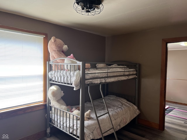 bedroom featuring hardwood / wood-style floors