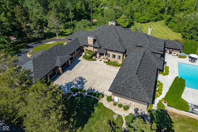 birds eye view of property