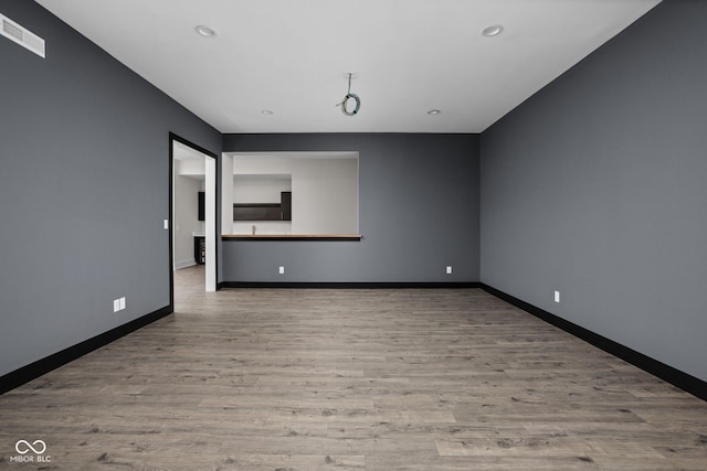 interior space with light wood-type flooring