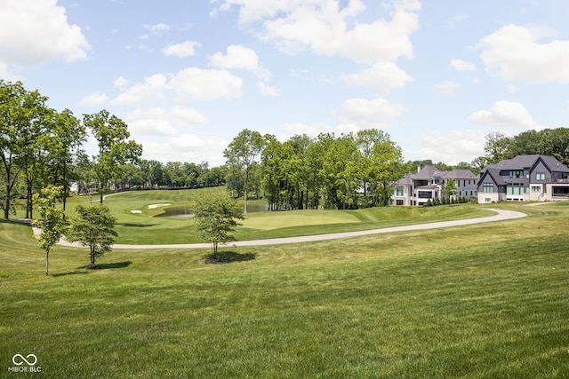 view of community featuring a yard