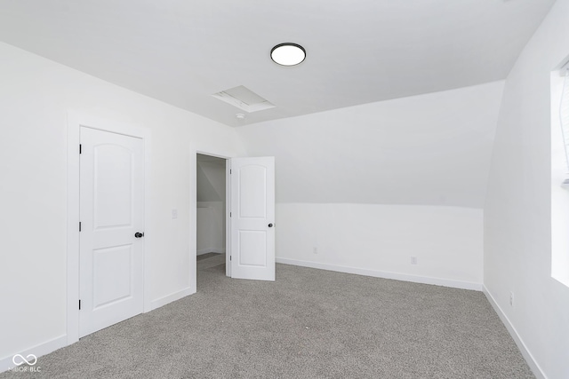 additional living space with carpet floors