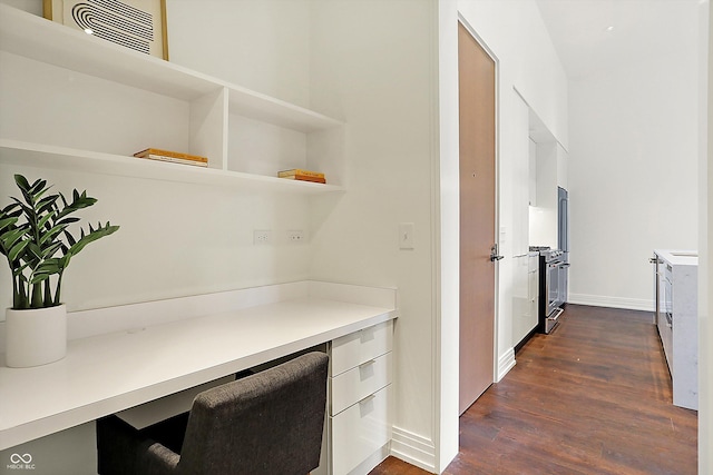 interior space featuring dark hardwood / wood-style flooring