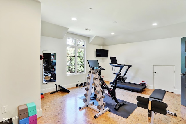 view of workout room