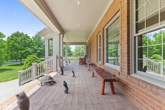 view of patio / terrace featuring covered porch