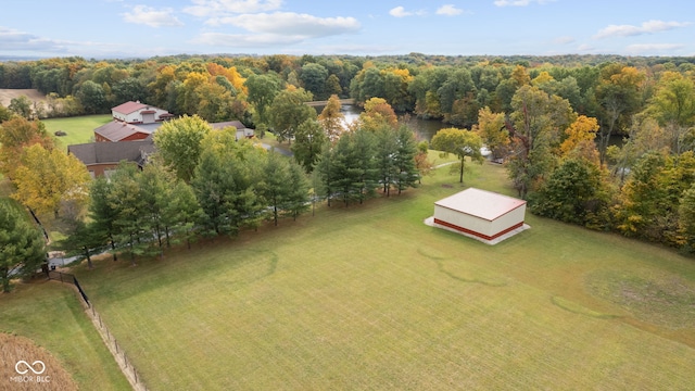 drone / aerial view featuring a rural view