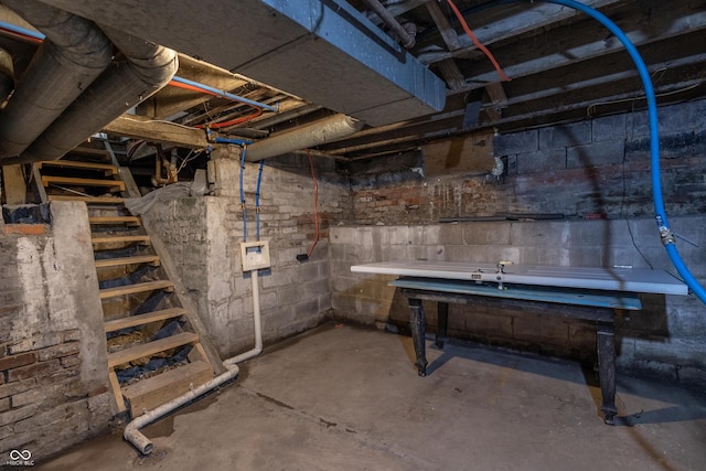 view of basement